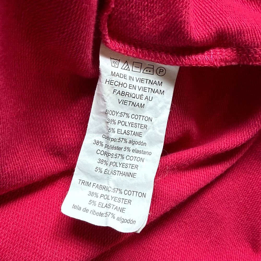 Michael Kors Womens 1X Pink Gold Logo Hoodie French Terry Pullover Sweatshirt - Picture 4 of 4